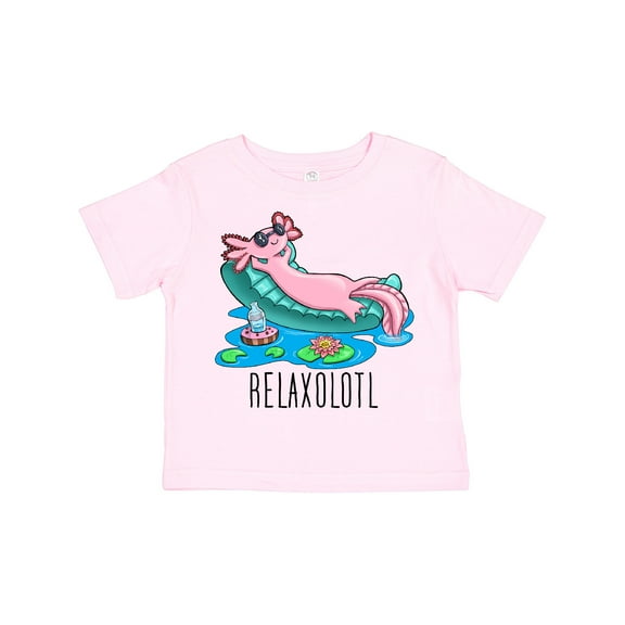 Inktastic Relaxolotl- cute axolotl on summer vacation Boys or Girls Toddler T-Shirt