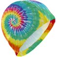 thumbnail image 1 of FYBTO Swimming Cap Colorful Tie Dye Spiral Unisex Adult FYBTO Polyester, 1 of 4