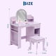 thumbnail image 5 of Para niños vanity set: 2-in-1 makeup set con lighted mirror y stool, suitable para ages 3 to 9, 5 of 7