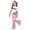 Pink, variant on 2 Piece Outfits Sets Girls Short Sleeve Letter Print T-Shirt Top and Flared Pants Set Summer Outfits Girls Outfits Size 12-13 Years