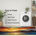 thumbnail image 3 of 3x5 Rug, Sunset Door Mat Washable Non Slip Soft for Entryway, Mountain Landscape Rug, Sunset Scenery Carpet, Sunset Home Decor & Gifts, 3 of 7