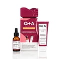 thumbnail image 1 of Set de regalo para el cuidado de la piel Hydrating Heroes de Q+A: un set de regalo con suero facial de ácido hialurónico, 30 ml, humectante diario, 75 ml para piel seca y deshidratada, vegano, sin cru, 1 of 5