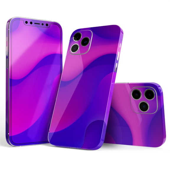 DesignSkinz Abstract Neon Wave V11 Full-Body Skin Decal Wrap Cover for iPhone 16