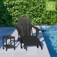 thumbnail image 3 of Juego de 2 otomanas Adirondack GREENVINES para pies, negras, de HDPE, 3 of 6