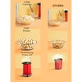 thumbnail image 5 of FOHERE Retro Hot Air Popcorn Maker, 1400W Fat-Free Popcorn Machine, Red, 5 of 7