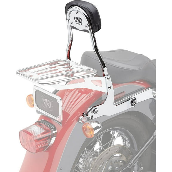Cobra Detachable 14" High Chrome Square Pad Backrest Kit (602-2001)