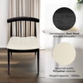 thumbnail image 3 of Fohfurniture FOH Set de 2 Sillas de Comedor de Madera con Asiento Tapizado , Estilo Nórdico Mid-Century, Sillas sin Brazos para Cocina y Restaurante, 3 of 6