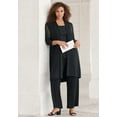 thumbnail image 5 of Roaman's Women's Plus Size Three-Piece Lace & Sequin Duster Pant Set, 5 of 6