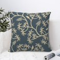 thumbnail image 6 of YFYANG Square Decorative Throw Pillow Case (Without Pillow Insert), Vintage Flower Vine Graffiti Bedroom Sofa Car Cushion Cover, 18"x18", 6 of 9