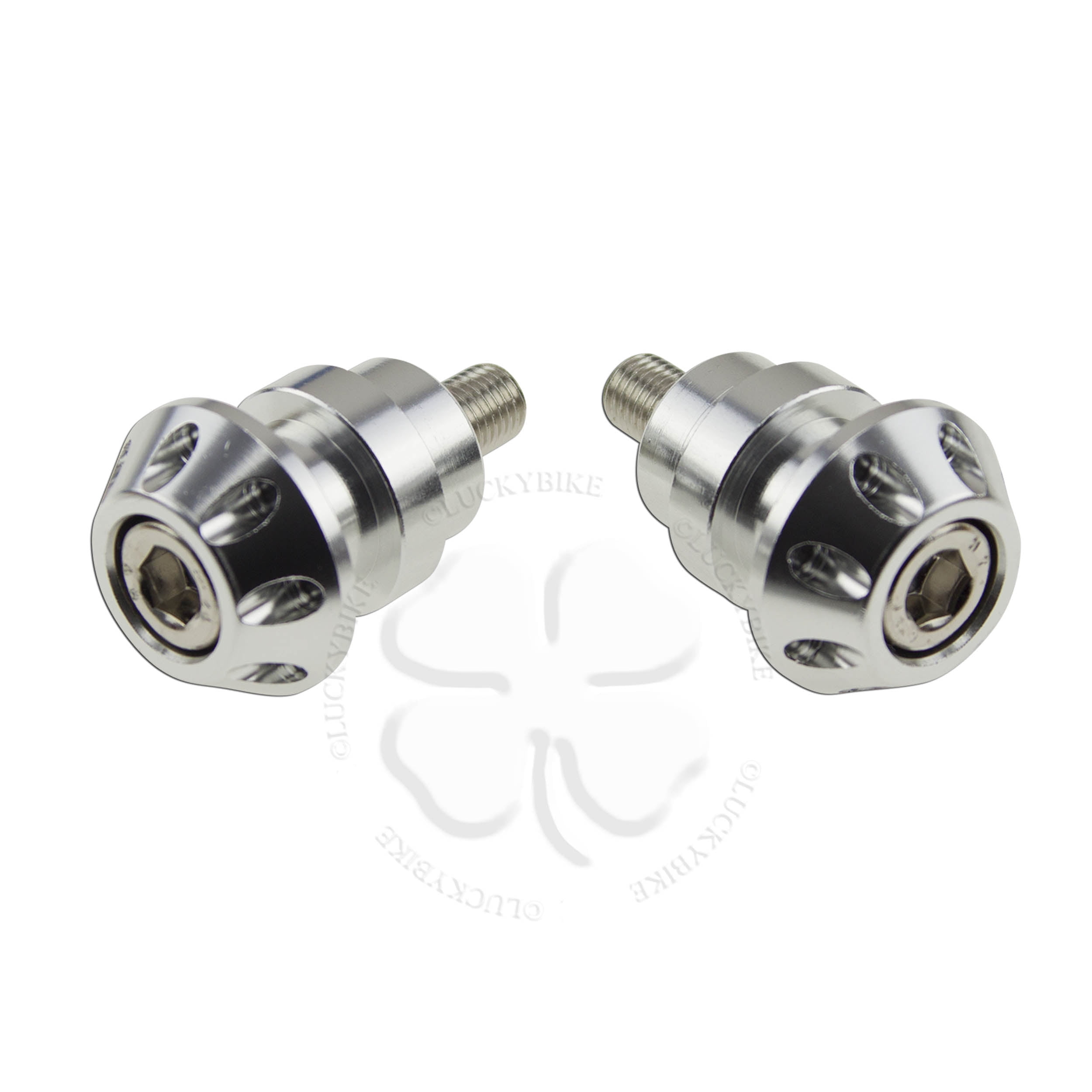 Silver Kawasaki Swingarm Spools Sliders Ninja ZX 6R 7R 9R 10R 12R 14R