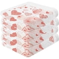 thumbnail image 2 of GZHJMY Valentine's Day Love Wash Cloths 6 Pack - 12 x 12 Inch Super Super Soft Washcloths for Your Face and Body - 100% Cotton Absorbent Baby Face Towel, 2 of 7