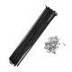thumbnail image 1 of Radios de bicicleta Unique Bargains 14G 215MM para bicicleta de montaña acero negro 36Pcs, 1 of 7