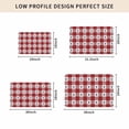 thumbnail image 5 of 4th of July Door Mat Indoor Outdoor, Independence Day Red White Plaid Blue Star Non Slip Welcome Mat with Rubber Backing, Absorbent Fabric Front Door Mats Entryway Rug for Home Patio Entrance 16"x24", 5 of 9