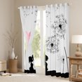 thumbnail image 3 of Manfei Valentine's Day Black Out Curtains for Teens Female Men,Dandelion Love Heart Curtains Pack of 2 (42x63 Each),Romantic Lover Couple Bedroom Curtains,Luxury Bedroom Decor, 3 of 6