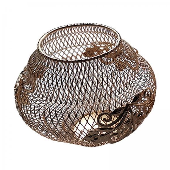 2xPantalla De Alambre De Hierro Para Lámpara, Jaula Para Bombilla, Pantalla Para Lámpara Para Cafetería, Hotel, Isla De Cocina