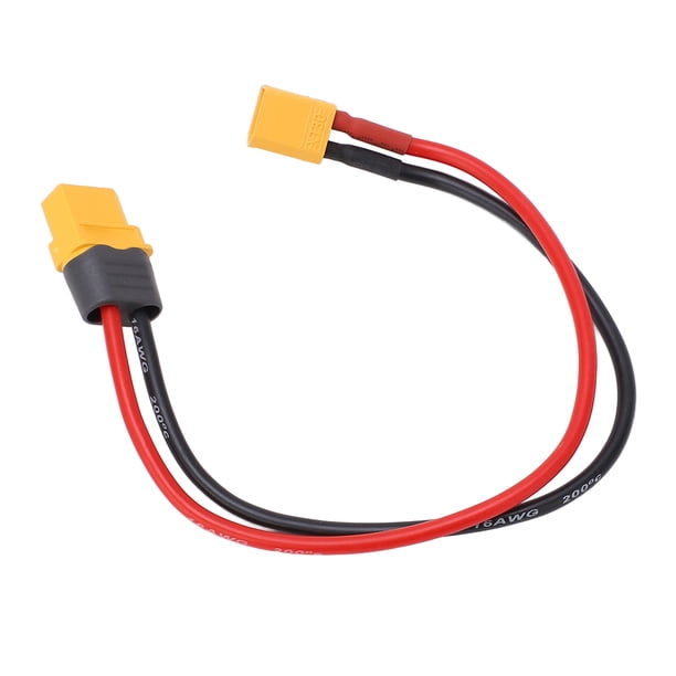 XT60 Cable Adaptador Masculino Femenino A XT30, Conexión Confiable XT60 Femenino A XT30 El Conector de Enchufe Masculino Evitando Daños Con Cable de Silicona de 16AWG PARA BOTE
