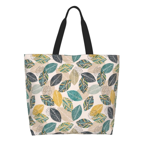 Kdxio Vintage Leaves Casual Tote Bags Women Big Capacity Shoulder Bag for Women Travel Shoulder Bags Handbags