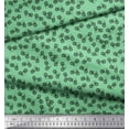 thumbnail image 2 of Soimoi Green polyester Crepe Fabric Bicycle Transport Print Sewing Fabric Yard 52 Inch Wide, 2 of 2