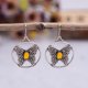 thumbnail image 4 of Nvzi Pendientes colgantes de estilo retro, nuevos y únicos, estilo bohemio étnico, joyería vintage (amarillo), 4 of 5