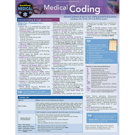 Medical Coding : a QuickStudy Laminated Reference