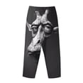 thumbnail image 5 of Balery Monochrome Giraffe Expression print Women's Pajama Pants,Ultra Lightweight Pjs,Lounge Pant-X-Large, 5 of 9