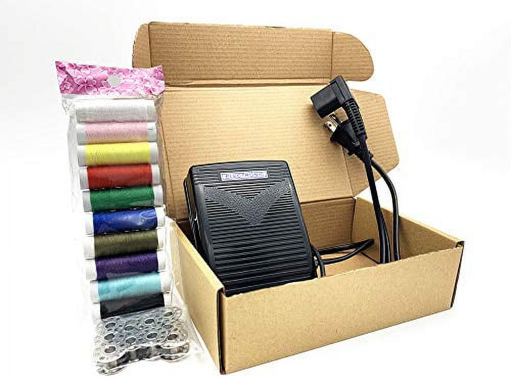 BRIGHTLYLIT Foot Pedal Controller and Power Cord for Singer