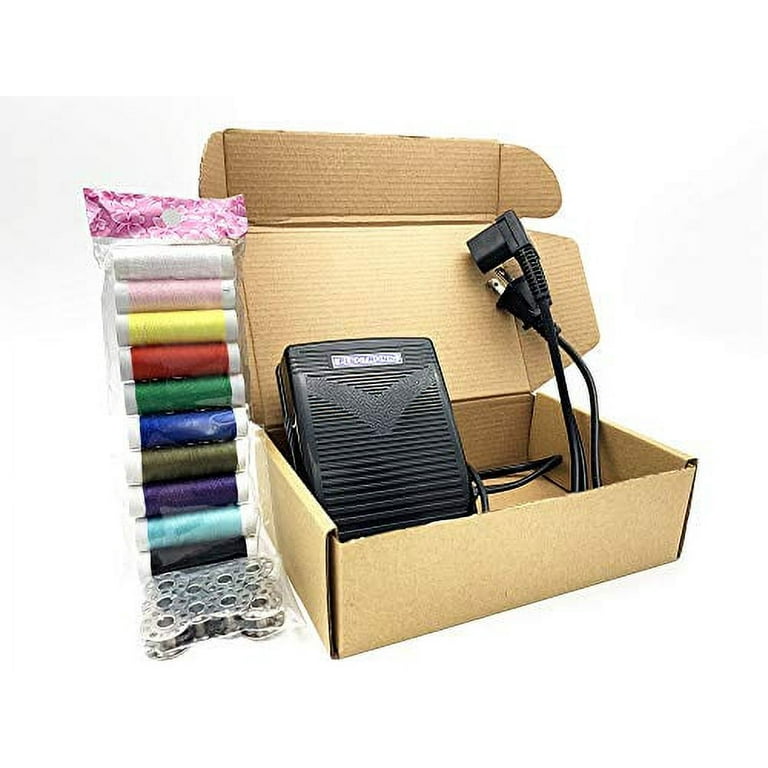 BRIGHTLYLIT Foot Pedal Controller and Power Cord for Singer