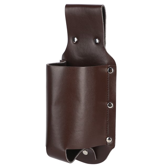 Sac de Bouteille de Bière en Cuir PU, Sac de Stockage de Bouteille de Vin de Rivet en Métal Durable 330ml Cool pour l'Alpinisme en Plein Air pour la Randonnée de Camping