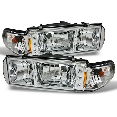 - Fit 91-96 Chevy Impala Caprice 1PC LED Headlights/Corner Signal Lamps Left+Right
