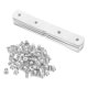 thumbnail image 4 of 10 soportes de esquina de acero inoxidable para madera, soportes de metal, soporte de esquina resistente con tornillos, placa de metal con agujeros, 4 of 8
