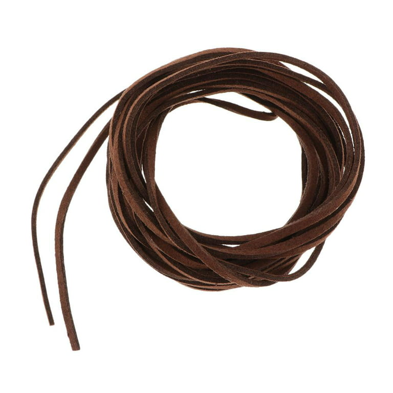 5yards 3mm Round Faux Suede Leather Cords,brown Leather String Cord,faux  Suede Lace,vegan Suede Cord,bracelet/necklace Cord Supplies 