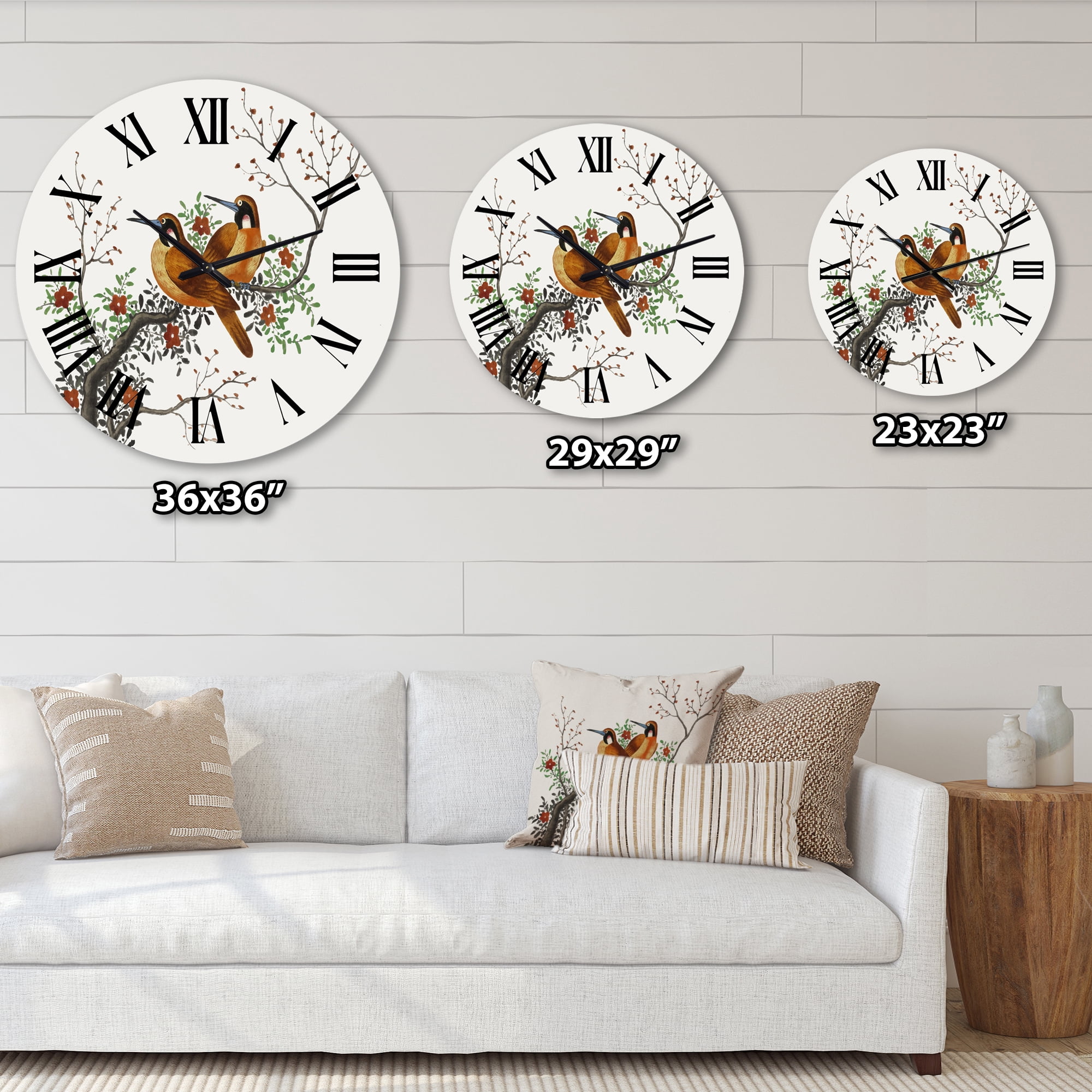 Designart 1 in Quartz Traditional Wall Clock