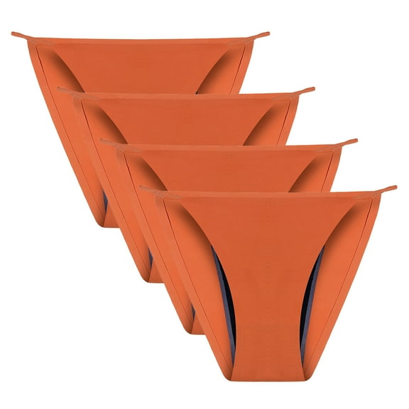 MuZeFu Womens Underwear Thong 4PC Women's Menstrual Leak Proof Menstrual Panties Cotton Women's Physiological Underpants