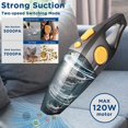 thumbnail image 3 of Ifanze Cordless Car Vacuum Cleaner, 8KPA High Power Handheld Vacuum Cleaner Wet Dry with Portable Quick Charge and Washable HEPA Filter for Home Car, 3 of 12