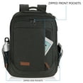 thumbnail image 6 of KROSER Water-Resistant Poly Fabric Laptop Backpack 17.3 inches Charcoal Black, 6 of 8