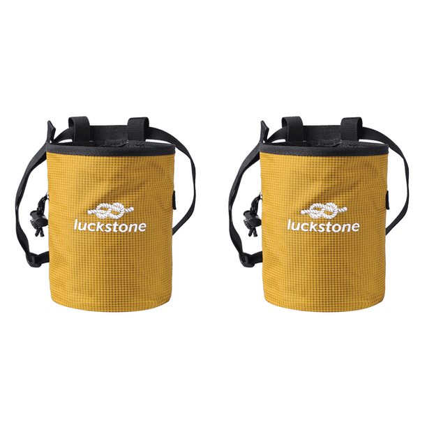 Bolsa de polvo de magnesio impermeable para boulder levantamiento de pesas gimnasia amarillo