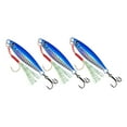 thumbnail image 2 of Señuelos de pesca Jigging, 3 uds., cebos de pesca para atún, señuelo lento, de pescado de imitación, accesorios de pesca, cuchara Jigging, Señ , Azul, 2 of 8