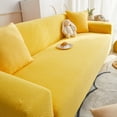 thumbnail image 5 of Solid Color Seat Sofa Cover Stretch Fabric Couch Covers For Living Room Protector Slipcovers Sofa Armchair, 5 of 6