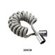 thumbnail image 4 of sweethay Manguera de ducha telescópica Baño Flexible Elástico Plomería Pulverizador de inodoro A prueba de fugas Accesorio de pulverización para el Suministros de limpieza para el hogar 2m Gris sweethay HA069313-01, 4 of 6