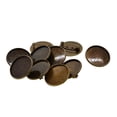 thumbnail image 3 of Base de 10 Broches en Blanco Bandeja Redonda de Cabujón de 25 Mm para Insignia Bronce Sunnimix Bisutería Cabochon en blanco, 3 of 8