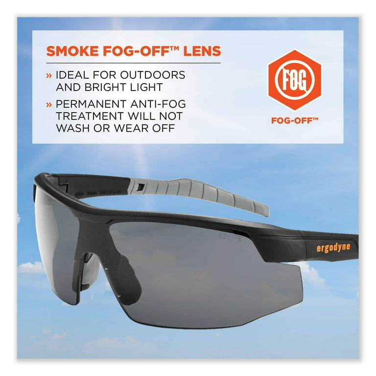 Skullerz SKOLL Anti-Scratch/Anti-Fog Safety Glasses, Matte Black Nylon Frame, Smoke PolyCarb Lens, Ships in 1-3 Bus Days Skullerz SKOLL Anti-Scratch/Anti-Fog Safety Glasses, Matte Black Nylon Frame, Smoke PolyCarb Lens, Ships in 1-3 Bus Days