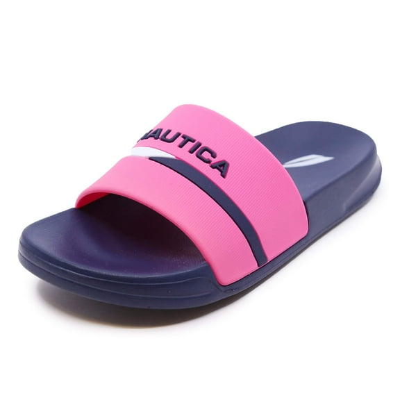Nautica Kids Girls Slip-On Sandal Athletic Slide Youth Big Kid Little Kid-Stono 2 Youth-Neon Pink Size-5