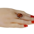 thumbnail image 3 of Sterling Silver and Baltic Honey Oval Amber Ring, 3 of 7