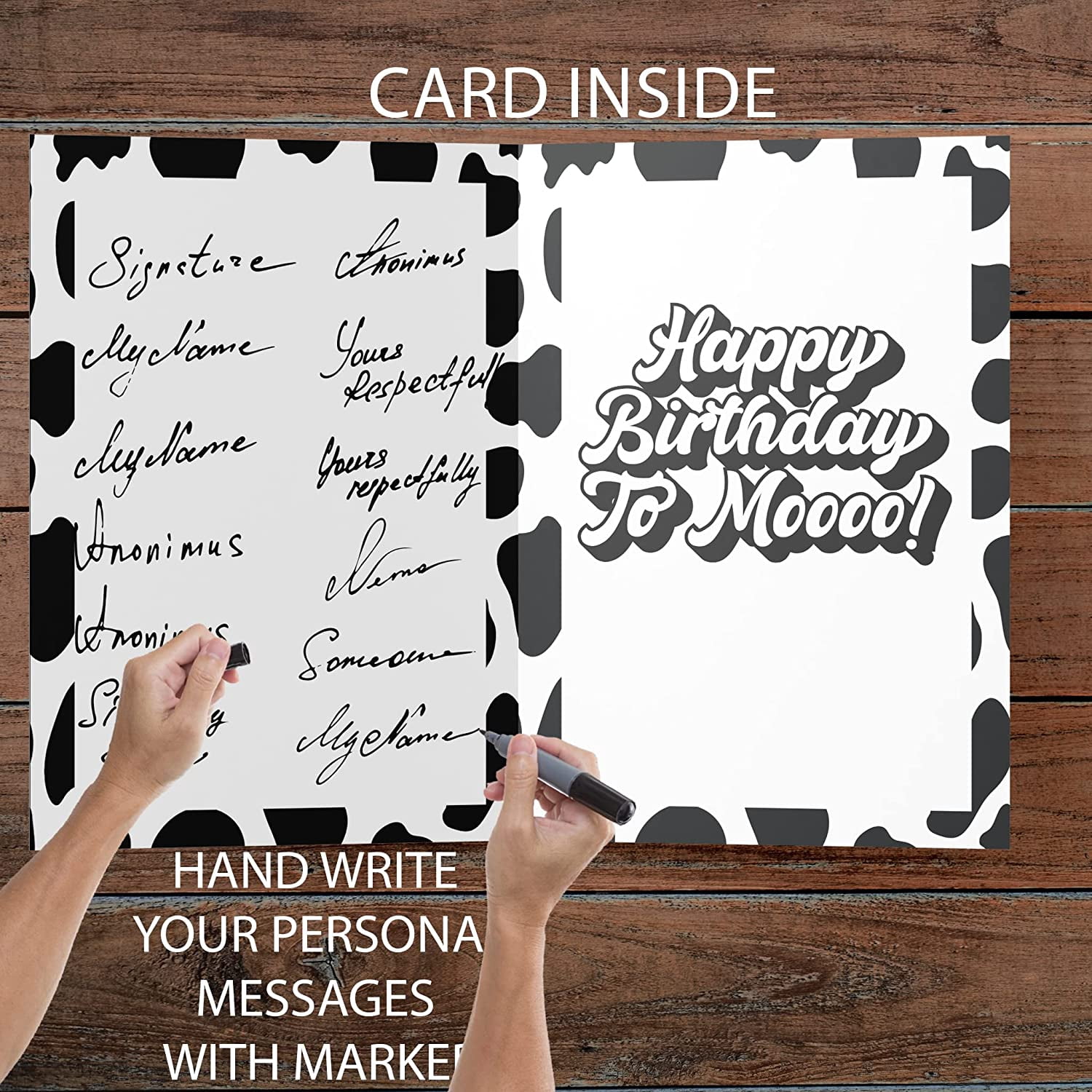 VictoryStore Jumbo Holy Cow Look Who Is 40 Birthday Card, 24" x 36"