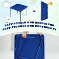 thumbnail image 7 of FlexWave Children's Edition Folding Table，Includes 1 Square Card Table，with Blue Padded Top ，for Home, Game Night, Picnic, or Party, 7 of 7