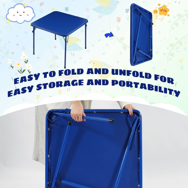 Peekabu Portable Folding Table for 4 Kids, Multi-Purpose Kids