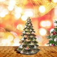 thumbnail image 5 of YOHAVEN Resin Christmas Tree Tabletop Decoration, Mini Crystal Chip Ornament Holiday Desk Shelf Party Gift Christmas Decorations for Home Office, 5 of 6
