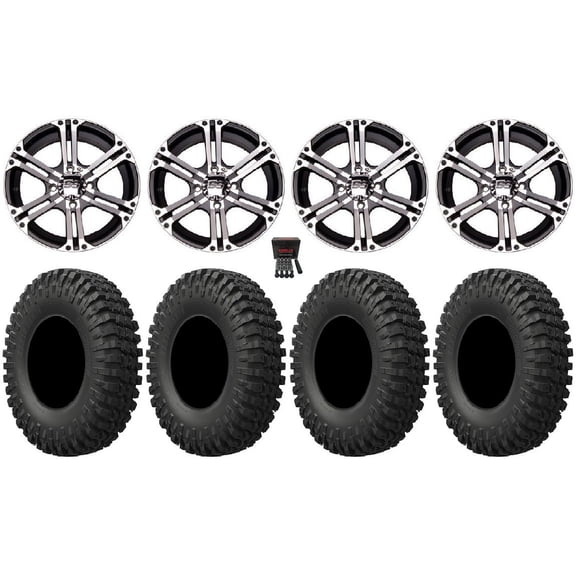 ITP SS212 14" Wheels Machined 32" MotoCrusher Tires Can-Am Commander Maverick Renegade Outlander Defender
