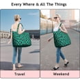 thumbnail image 5 of Green and Black Of Leopard Print Travel Tote Bags for Women Carry On,Large Weekender Bags for Women Travel,Multi Functional Duffle Bag for Work,Shopping,Sports, 5 of 5