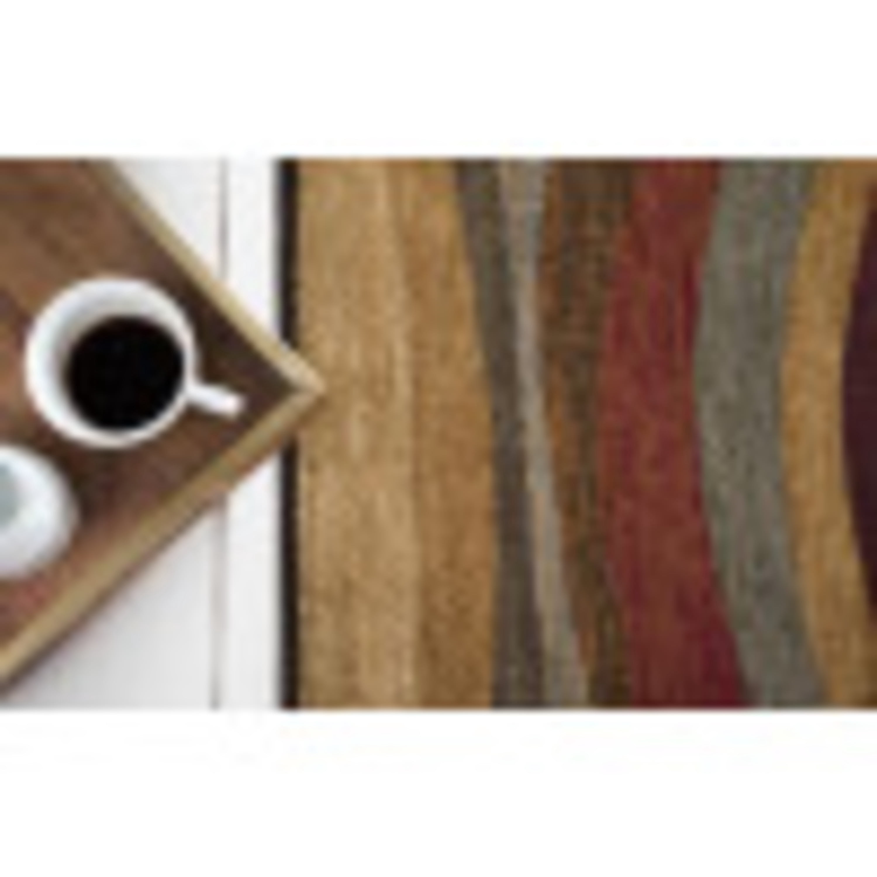 Elegance Contemporary 9' x 12.6' Multi-Color Polypropylene Indoor Area Rug